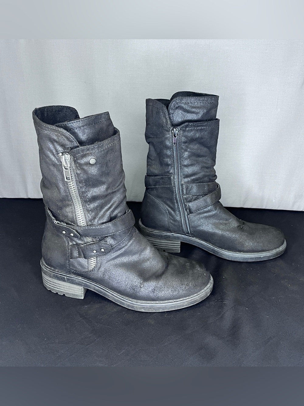 Carlos by Carlos Santana Sawyer moto boot Size 9